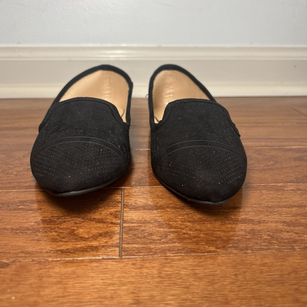XOXO Vancy Black Fabric Womens 6 M Ballet Flats Shoe NEW - Picture 3 of 12